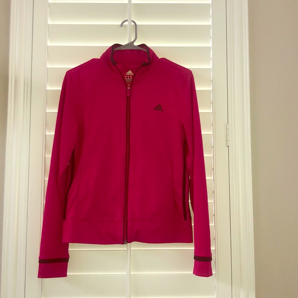 Women’s Pink Adidas lightweight zip up!